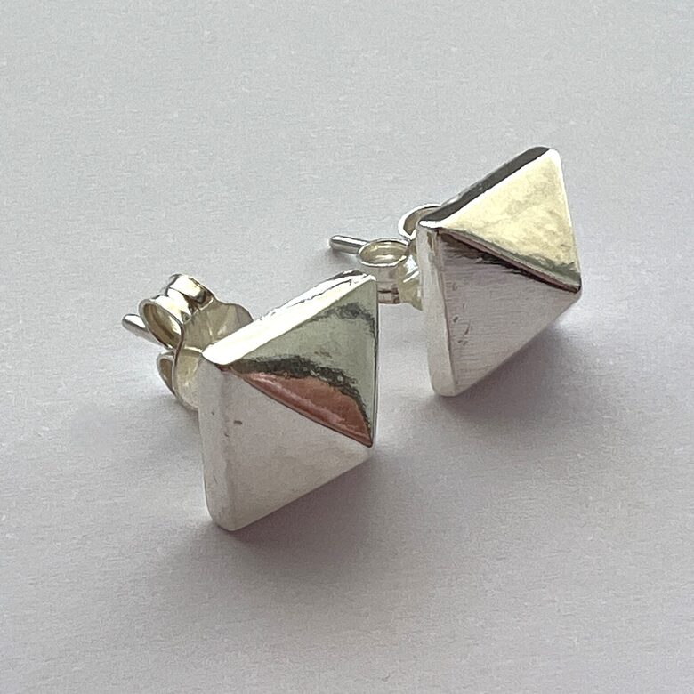 Silver Stud Earrings Tachuela